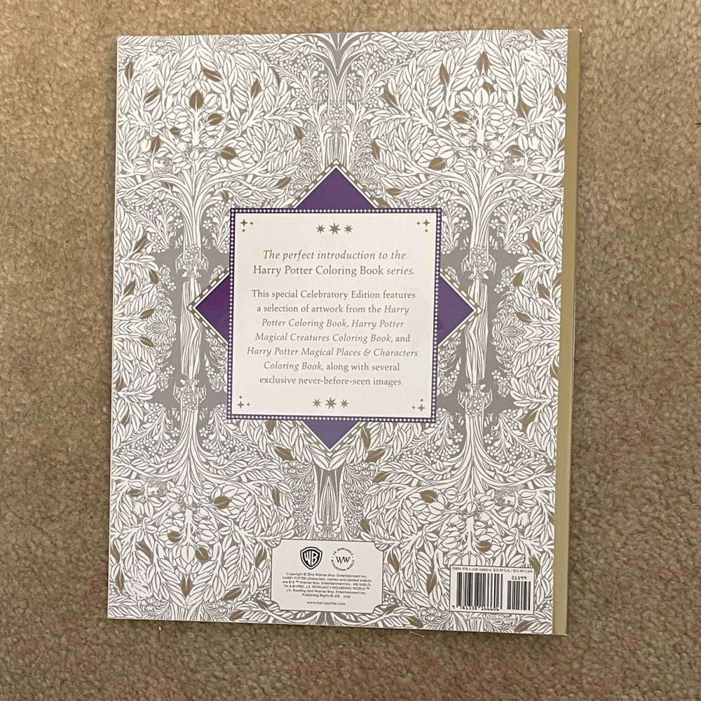 Harry Potter Celebratory Edition Coloring Book - new - 2016 - Picture 3 of 5